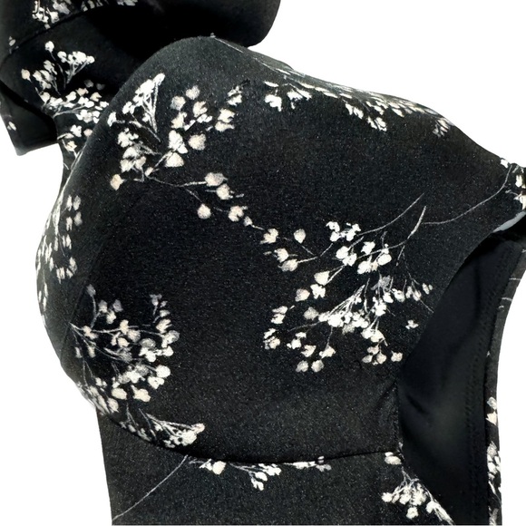 Cacique 42DD Black Floral Balconette Bra – Lightly Lined Backsmoother NWOT - Picture 3 of 10